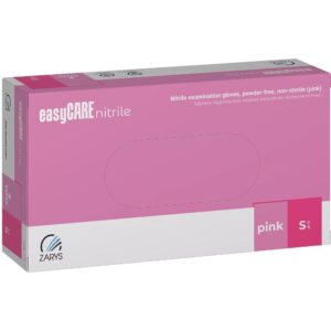 Rękawice nitrylowe Easy Care rozmiar S RÓŻOWE bezpudrowe (100 szt.)