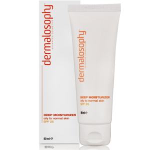 DERMALOSOPHY DEEP MOIST & SPF 25 FOR OILY TO NORMAL SKIN - nawilżający krem SPF25 do skóry tłustej i normalnej 80ml