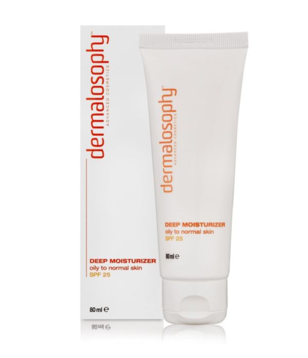 DERMALOSOPHY DEEP MOIST & SPF 25 FOR OILY TO NORMAL SKIN - nawilżający krem SPF25 do skóry tłustej i normalnej 80ml