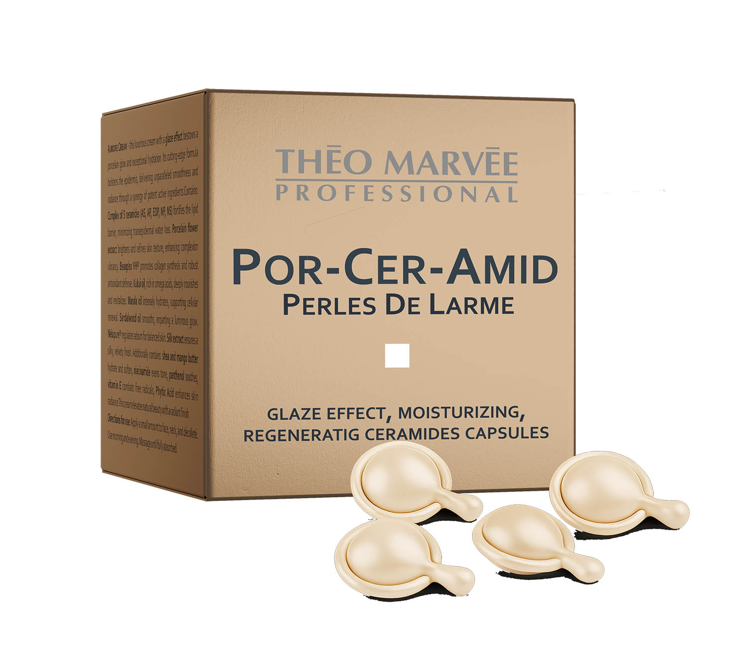 Theo Marvee PORCERAMID Perles De Larme - ceramidowe serum zamknięte w kapsułkach 30szt