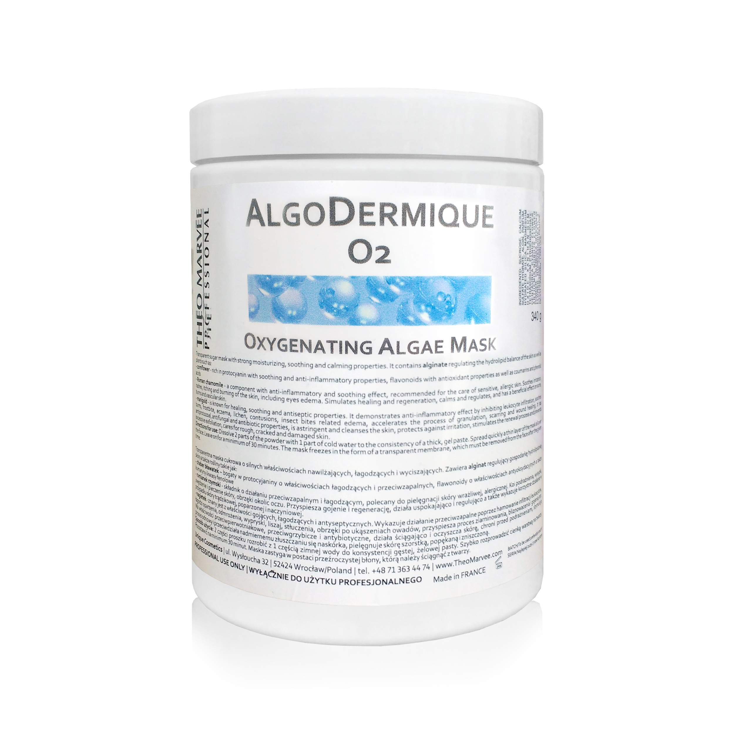 Theo Marvee ALGODERMIQUE O2 - maska algowa dotleniająca 1000ml (340g)